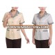 Classic design hotel housekeeping uniform for women