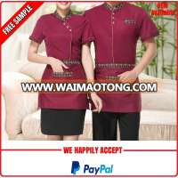 Customised design hotel staff uniform wholesale